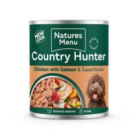 Natures Menu Country Hunter Dog Salmon & Chicken with Superfoods Tins6x600g