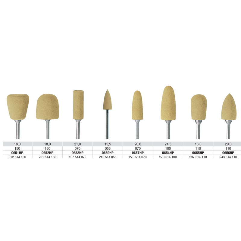 Edenta Exa Technique Polishers Yellow x 6 654 - DMI Ireland's Leading Dental Supplier - Next Day Delivery