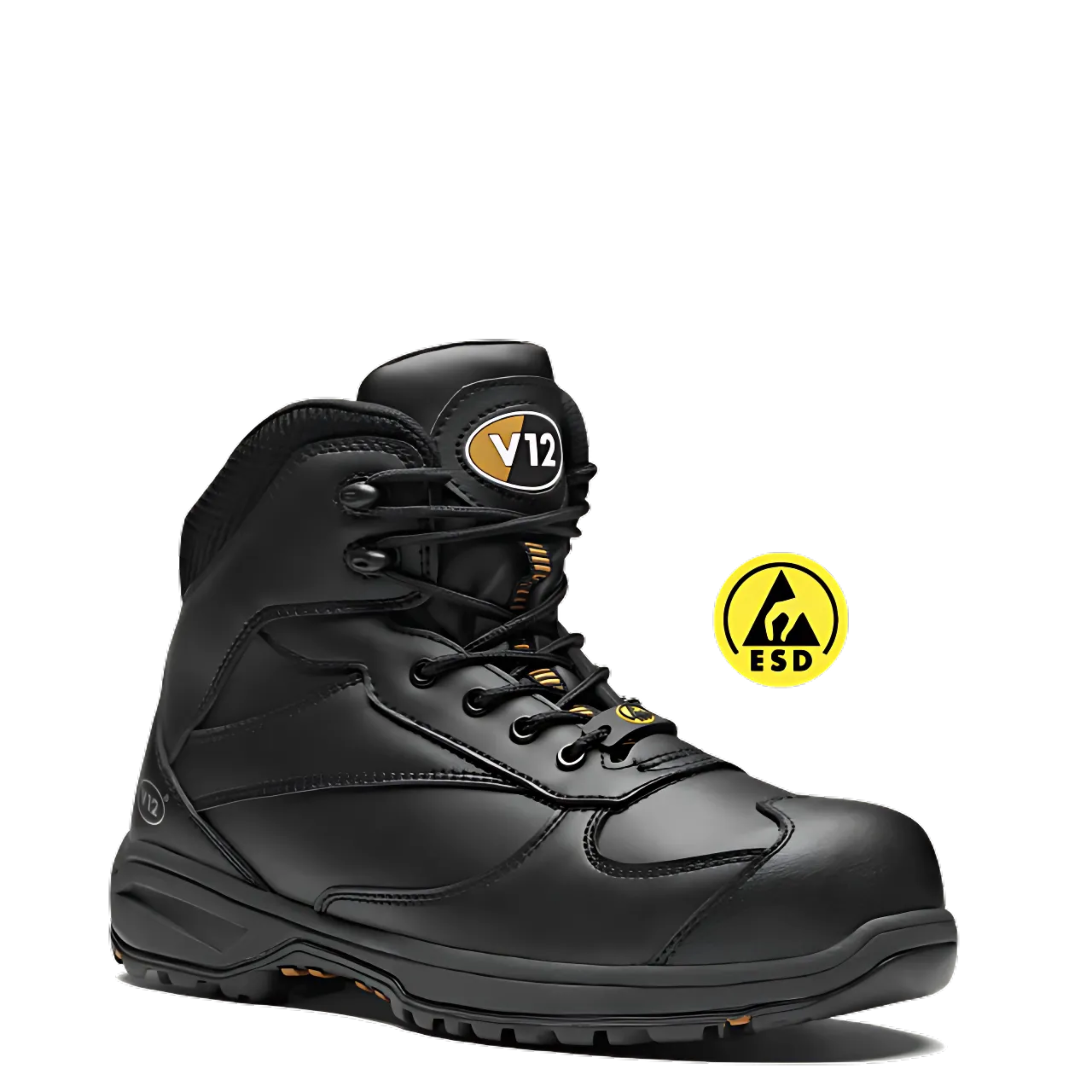 Octane Black Metal Free Laced Hiker Boot