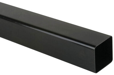 65mm Square Downpipe Black 4m