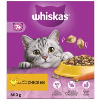 Whiskas Dry 7 Plus Cat Complete With Chicken 5x800gm
