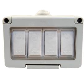 Waterproof 10a 4 gang 2 way switch IP55