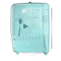 Tork Washstation Dispenser, W6, White/Turquoise