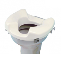Wide access toilet seat