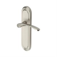 AMB6210-SN - Heritage Brass Door Handle Lever Latch Ambassador Design Satin Nickel Finish