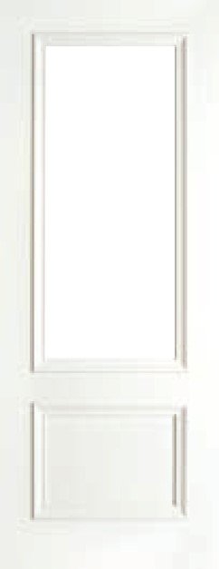 Milan 1 Lite Premium Primed White Unglazed