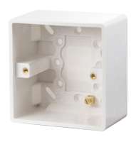 Click Mode 1G 47mm Pattress Box White CMA085