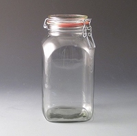 2.5ltr Clip Top Storage Jar.(Tray of 12)