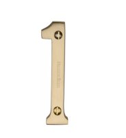 C1560-1-SB - Heritage Brass Numeral 1 Face Fix 76mm (3") Satin Brass Finish