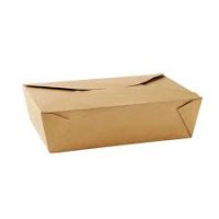 No8 Kraft Biobox Containers 45oz 6x50s)120090