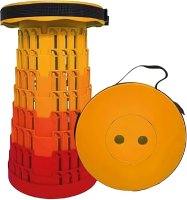 TELESCOPIC STOOL | ORANGE-RED