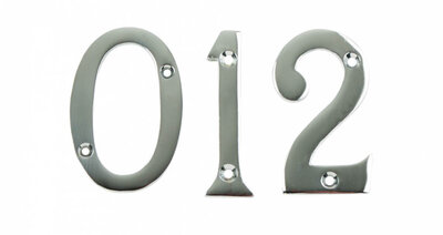 Dale Hardware Polished Chrome Plated 76mm Numeral (No.1) DP008401