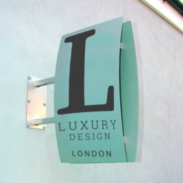 Curvex Projecting Sign