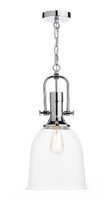 Nolan 1 Light Pendant, Polished Chrome/ Clear | LV1802.0080