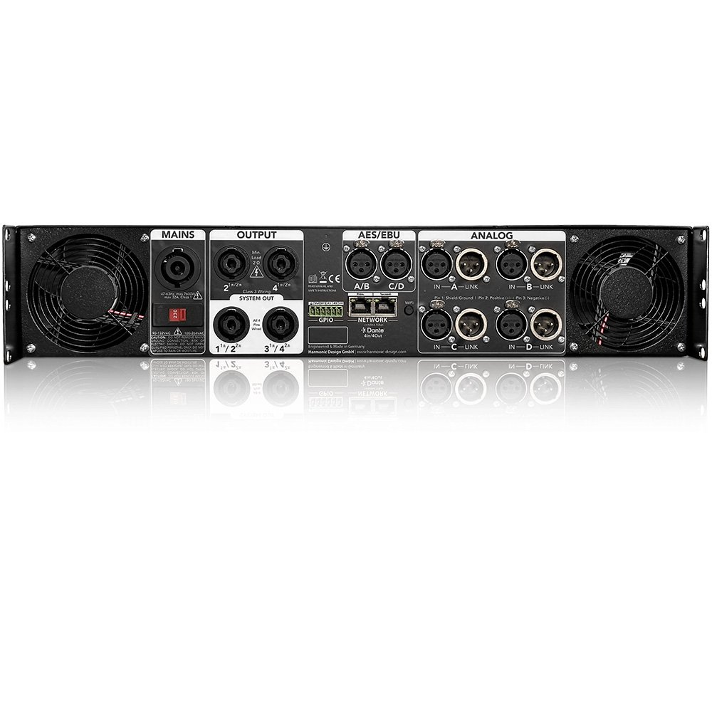 Harmonic Design hd QT12-ETH | 4-Channel 12,000W High-End Touring Amplifier