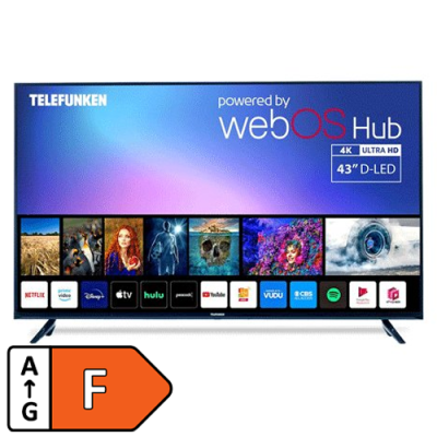 Telefunken 43" DLED UHD WEBOS Smart TV