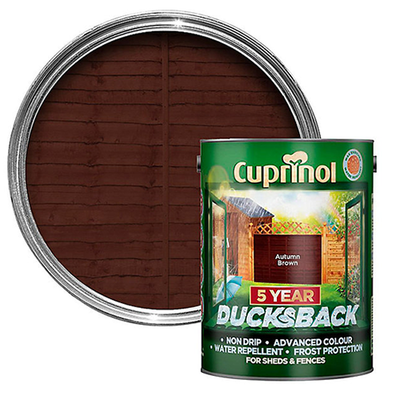 Cuprinol 5 Year Ducksback Autumn Brown - 5 Litre