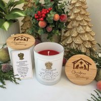 Christmas Angel Scented Candle/Glass Jar   (86490)