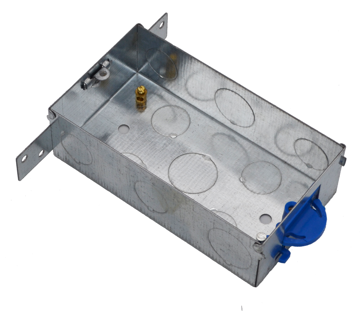 Cesco 35mm 2 Gang Side Fixing Metal Box