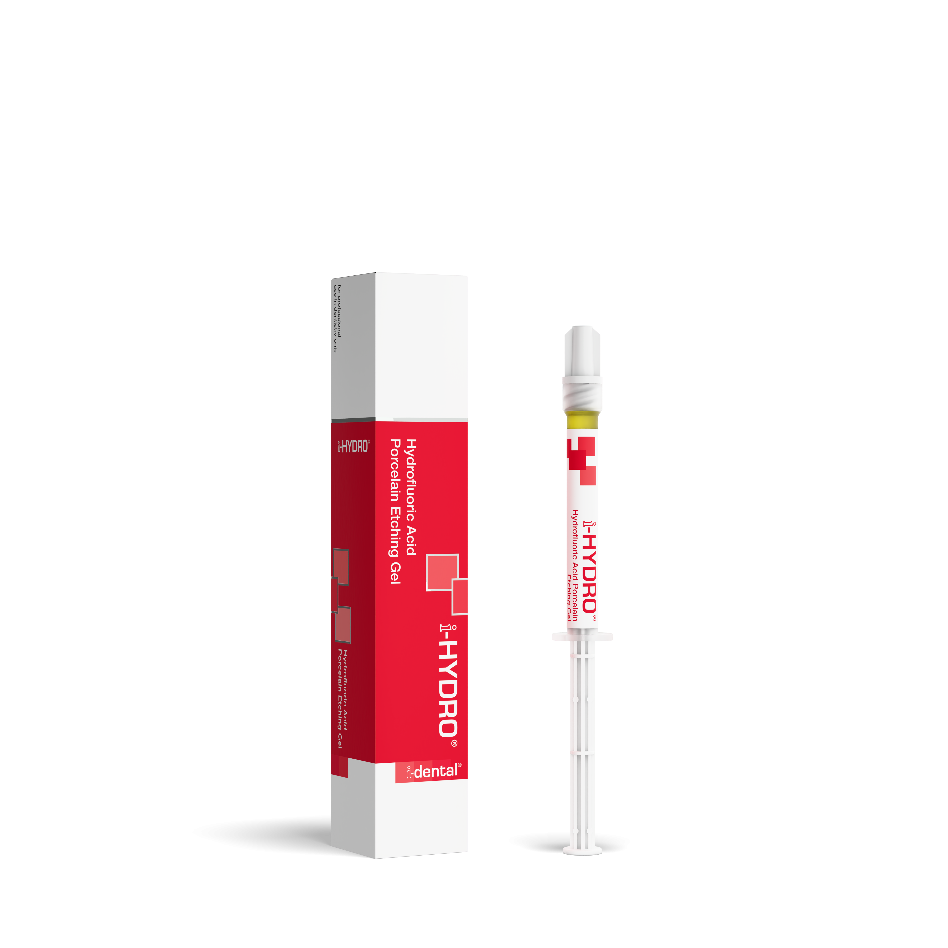 i-HYDRO Hydrofluoric Acid Porcelain Etching Gel 9% 1.2ml Syringe + 5 Tips