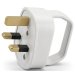 Lincoln 13 Amp White Plug Top with Handle