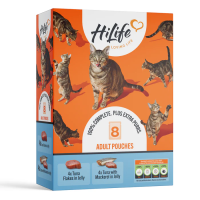 HiLife Adult Cat Pouch Tuna in Jelly 70g 8pk x 4