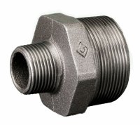 Crane Malleable Black 1" x 3/4" 145 Hex Red Nipple