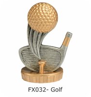 Golf Flex Figure 75mm (Silver & Gold)