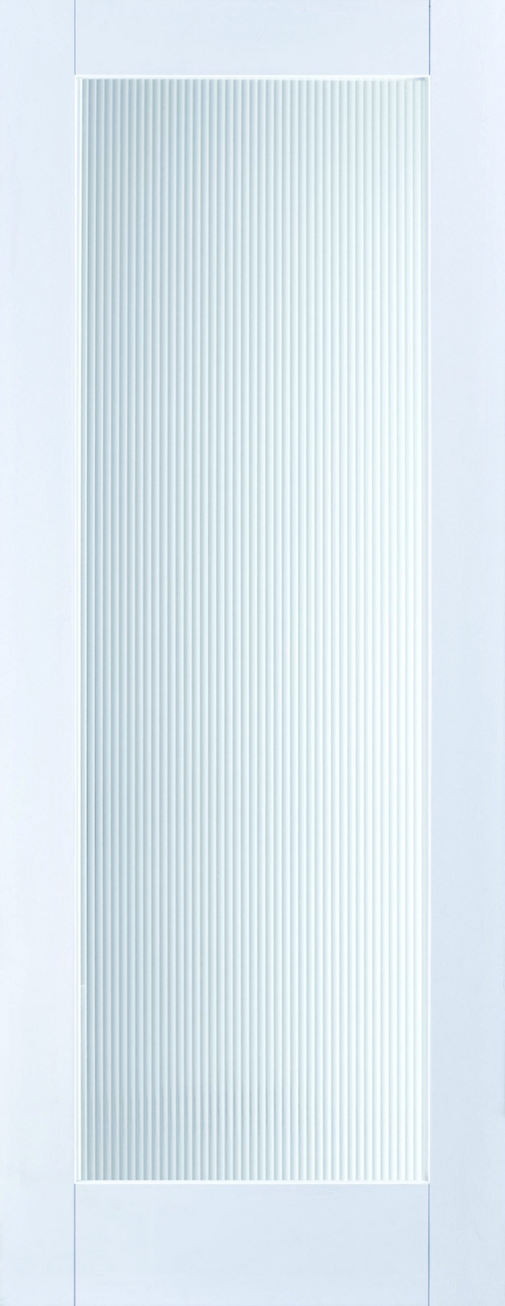 Ionic 1 Pane Glass Reeded White Primed