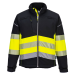 PW3 Hi-Vis Class 1 Softshell Jacket, Black/Yellow