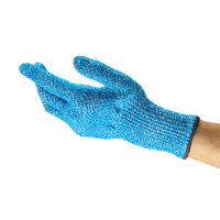 ANSELL HYFLEX HEAVY DUTY CUT F GLOVE, BLUE, EACH