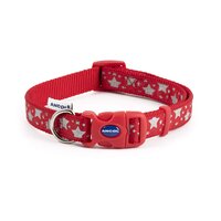 Ancol Reflective Stars Collar Red Medium x 1