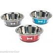 1382 Classic Stainless Steel Posh Paws Dish - Medium 1600ml x 6