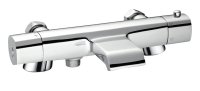 ASTRA THERMOSTATIC BATH SHOWER MIXER BUILT IN DIVERTER DECK MOUNTED