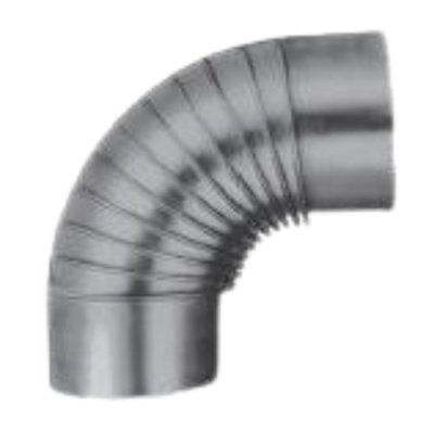 Aluminium schouwboog 90