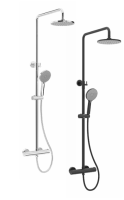STRATA ROUND THERMOSTATIC SHOWER KIT CHROME