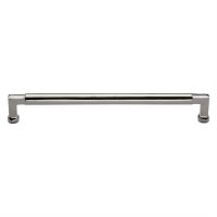 C0312 254-PNF - Heritage Brass Cabinet Pull Bauhaus Design 254mm CTC - Polished Nickel Finish