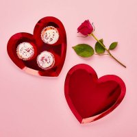 Heart Red Paper Plates - Pack of 8