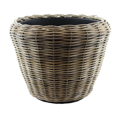 Drypot Rattan Outdoor D65 H50cm - Grey