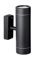 TRALEE 2x35W GU10 up/down wall light, IP44, Dark Grey, double