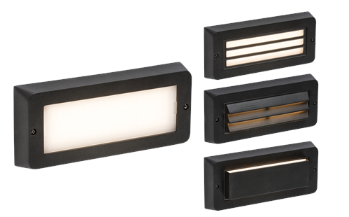 Knightsbridge IP65 5W Black LED CCT Adjustable Surface Mount Brick Light BL5BK
