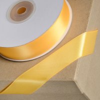 Double Sided Satin Ribbon Marigold - 3mm x 25m
