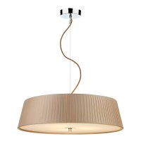 DISC- WHEEL 3 LIGHT SLIMLINE PENDANT TAUPE