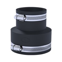 Fernco PlumbQwik Adaptor 100-113mm x 75-86mm Black