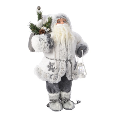 Grey Santa with Snowflake Jacket - 60cm