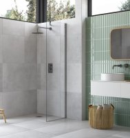FLAIR AYO 8MM MODULAR WETROOM 400MM SILVER COMPLETE