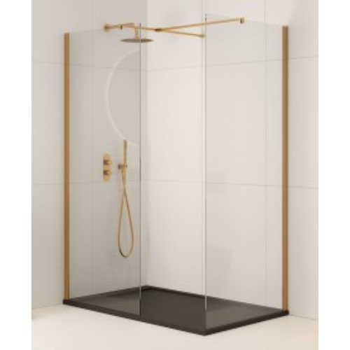 Brushed Gold Wetroom Panels