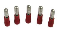 RMB40-VR Red Pre-Insulated Male Bullet Terminal 4.0mm (100 Pack)