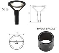 HELIX LED CCT POST TOP IP66
