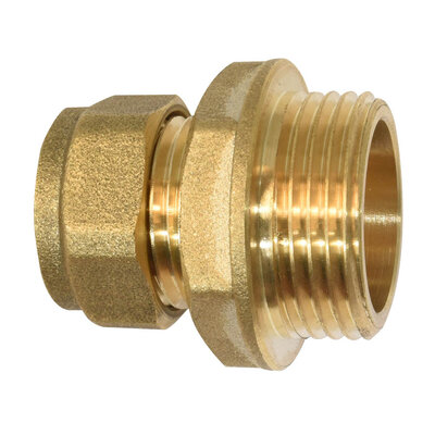 15MM x 3/4in Compact Mi Brass Compression Coupler